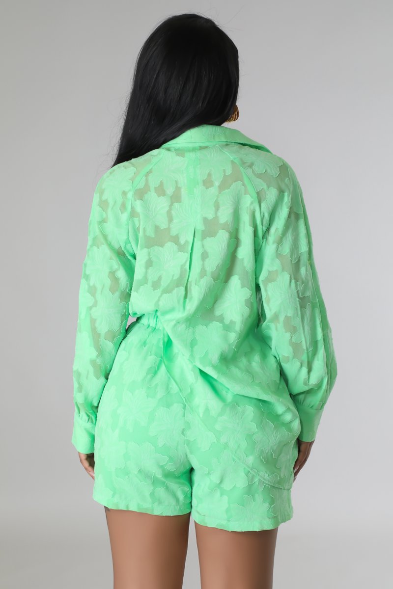 Lime short set