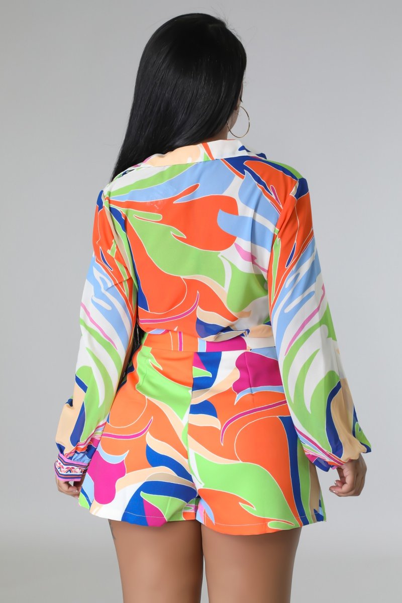 Tropical short set ( accessories are not included)